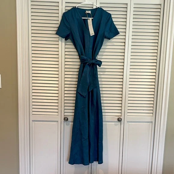 Linen Handmade Studio Dresses | Linen Handmade Dress. Size 4. Classic Blue. Quality Linen | Color: Blue | Size: 4 | Pm-73916077's Closet